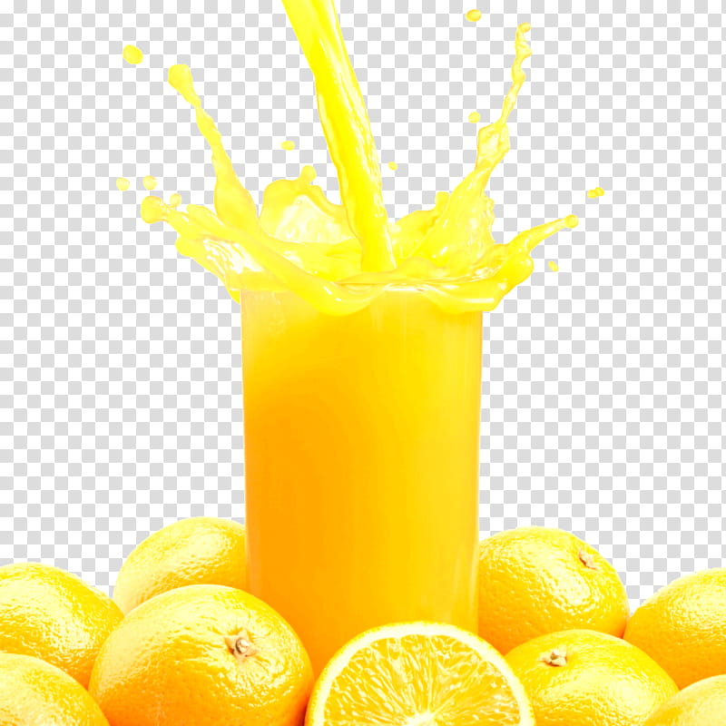 orange drink juice drink yellow food, Fruit, Fuzzy Navel, Citrus, Sweet Lemon, Lemonade transparent background PNG clipart
