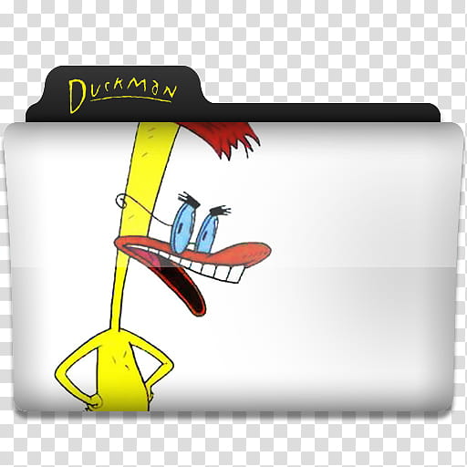 Windows TV Series Folders C D, Duckman illustration transparent background PNG clipart