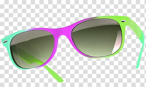 Retro Sunglasses, green and pink framed sunglasses illustration transparent background PNG clipart