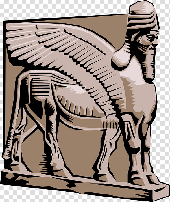 Lion, Lamassu, Assyria, Winged Lion, Possessive, Pronoun, Nimrud, Zeus transparent background PNG clipart