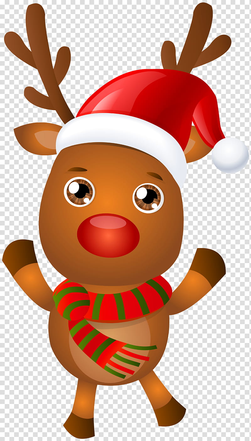 Santa Claus, Rudolph, Reindeer, Christmas Day, Santa Clauss Reindeer, Rudolph The Rednosed Reindeer, Cartoon, Christmas transparent background PNG clipart