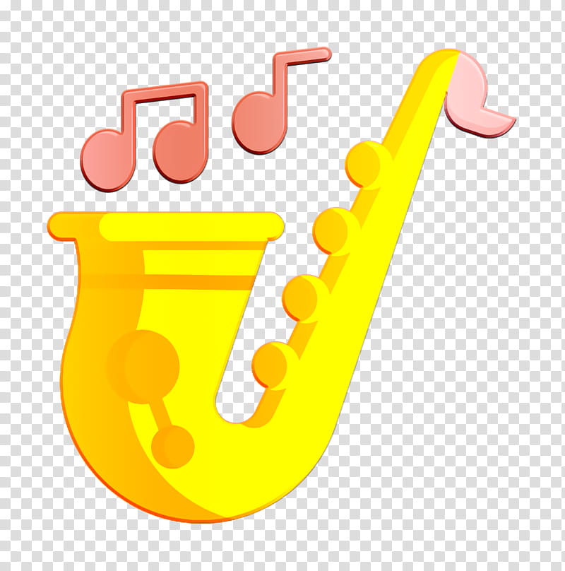 Jazz icon Fine Arts icon Saxophone icon, Yellow, Logo, Symbol, Number transparent background PNG clipart