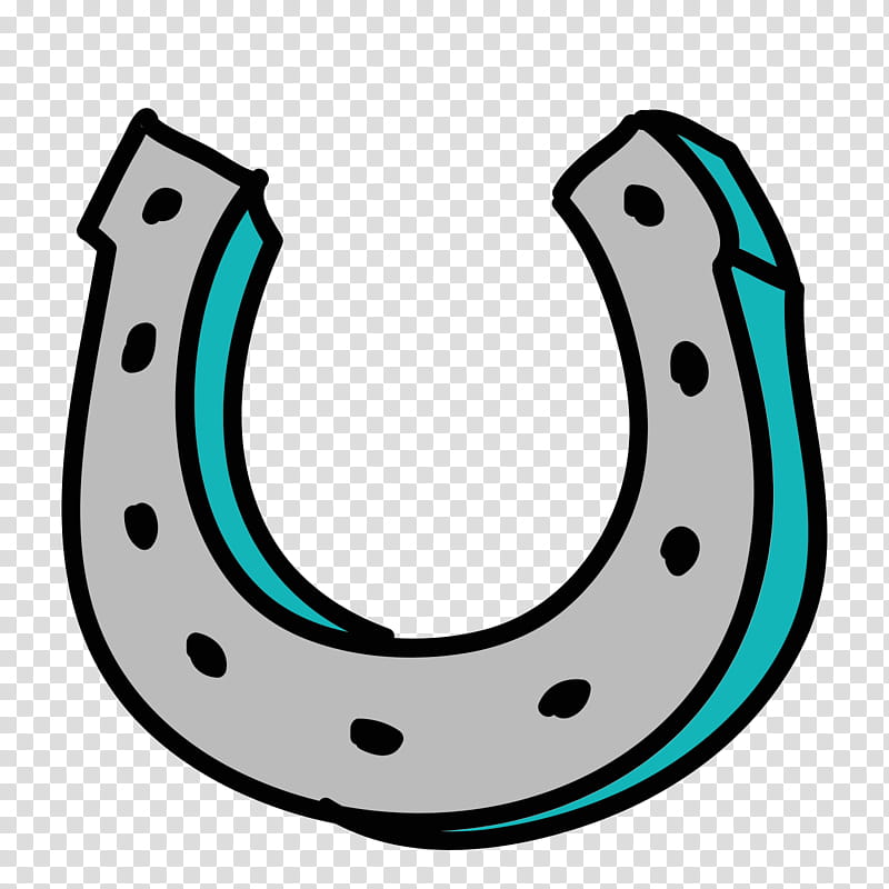 blue horse shoe clip art