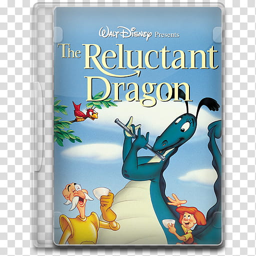 Movie Icon Mega , The Reluctant Dragon, The Reluctant Dragon CD case transparent background PNG clipart