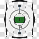 Aperture Laboratories Icon Set, Rick, white and green Digimon Digivice art transparent background PNG clipart