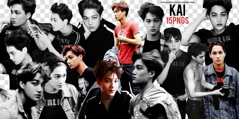 EXO Kai Die Jungs, man wearing assorted-color apparel transparent background PNG clipart