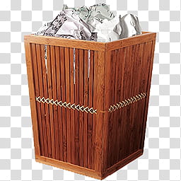 Bamboo Trash Bins, Bamboo Trash Full icon transparent background PNG clipart