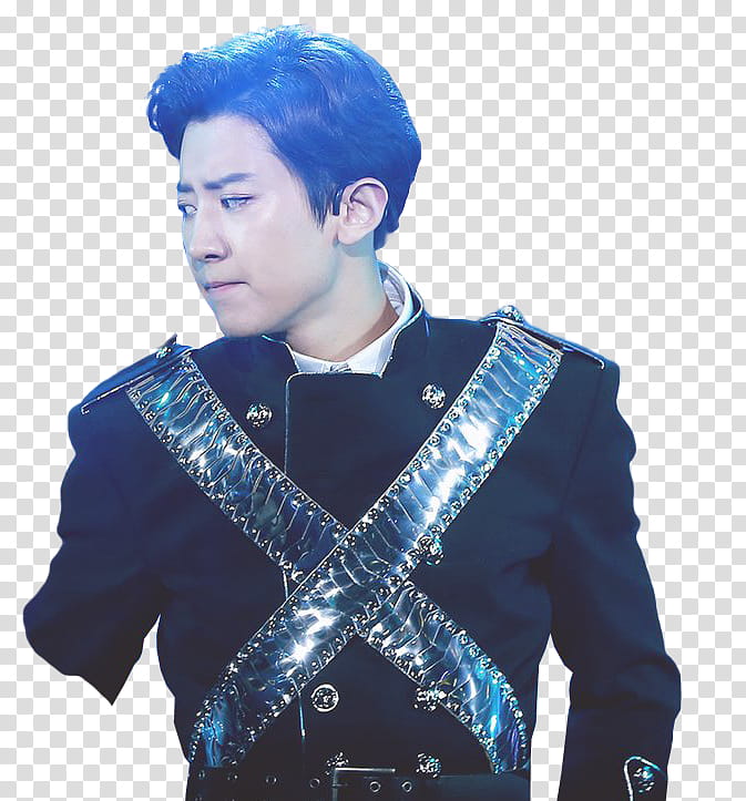 Chanyeol  Dream Concert , man staring at right side transparent background PNG clipart