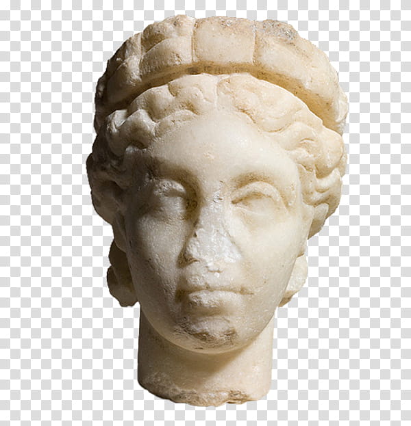 AESTHETIC STATUES, woman head bust statue transparent background PNG clipart