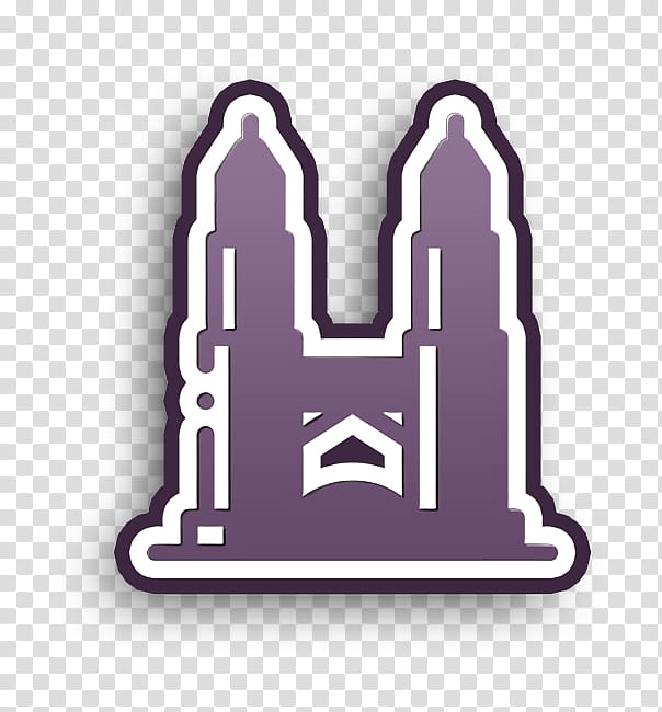 Malaysia icon Kuala lumpur tower icon Landmarks and Monuments icon, Logo transparent background PNG clipart