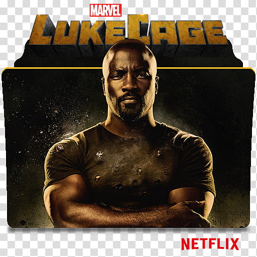 Luke Cage series and season folder icons, Marvel's Luke Cage ( transparent background PNG clipart