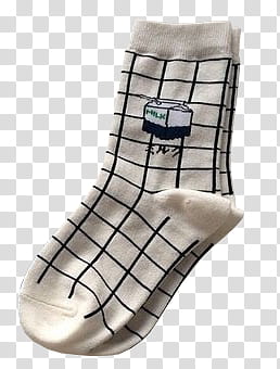 White, white-and-black socks transparent background PNG clipart