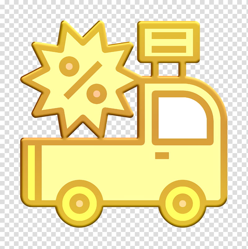Car icon Sale icon Advertising icon, Yellow, Transport, Vehicle, School Bus transparent background PNG clipart