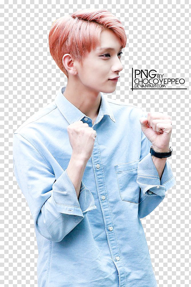 Joshua Render Seventeen Hong Jisoo, baby's blue and white onesie transparent background PNG clipart