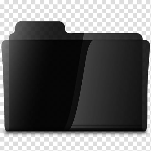 Black Glassy Set, black folder illustration transparent background PNG clipart