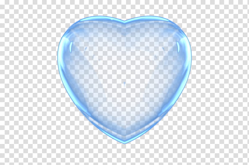 Free Glass Heart, blue heart transparent background PNG clipart