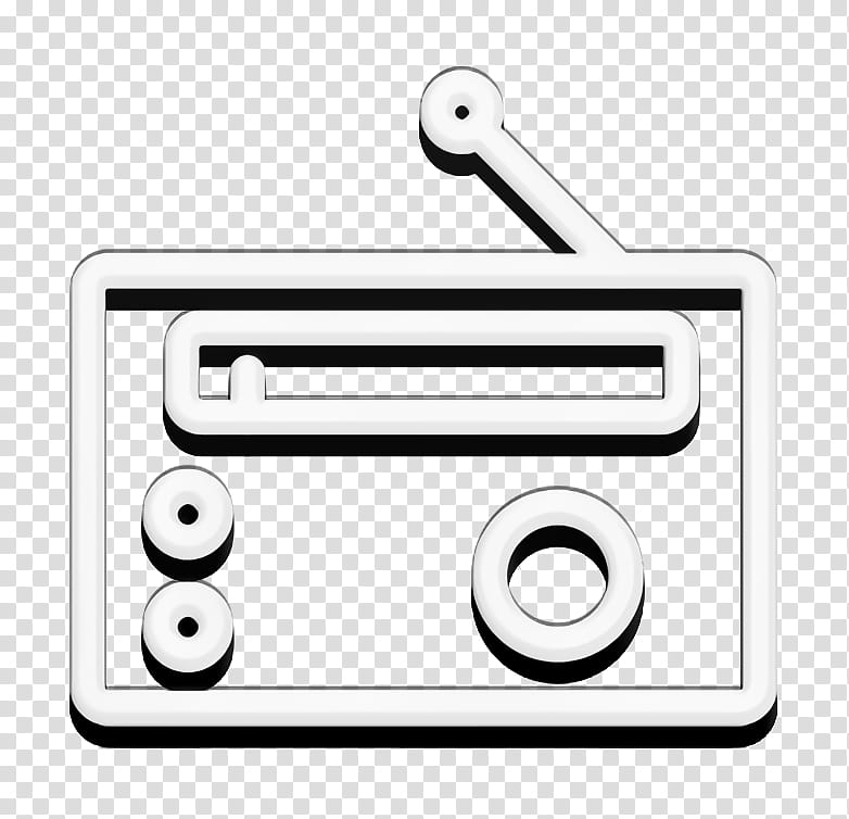 audio icon media icon multimedia icon, Radio Icon, Line, Symbol, Line Art transparent background PNG clipart