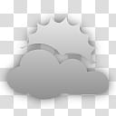 plain weather icons, , cloud and sun transparent background PNG clipart