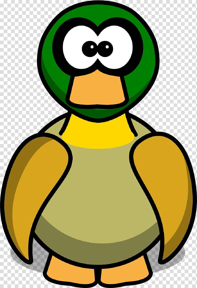 Face, Duck, Cartoon, Duck Face, Rubber Duck, Animation, Green, Yellow transparent background PNG clipart