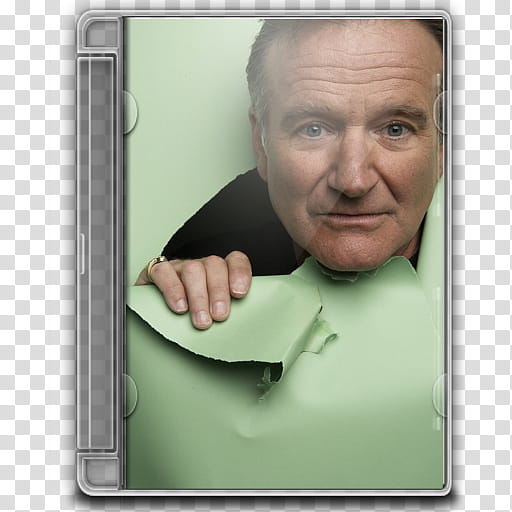 Robin Williams Clear DVD Folder Icon transparent background PNG clipart