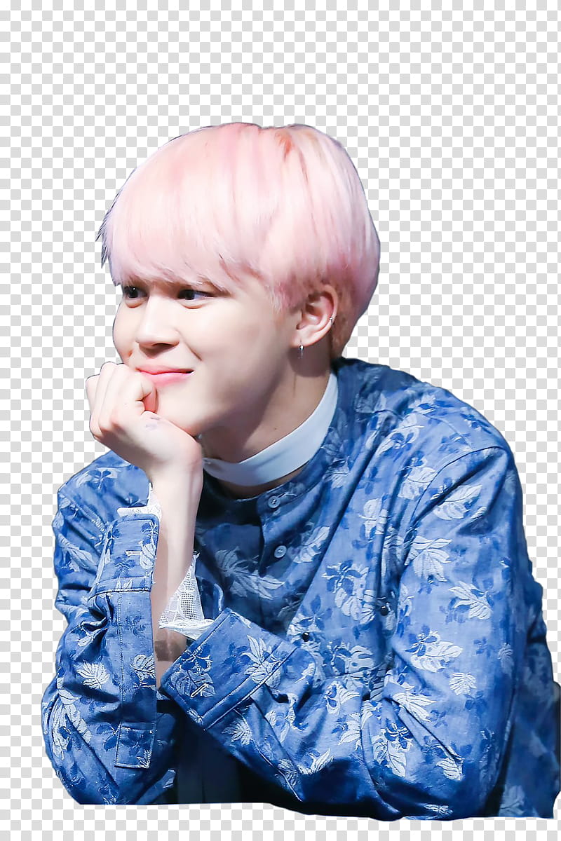 JIMIN PINK HAIR  transparent background PNG clipart