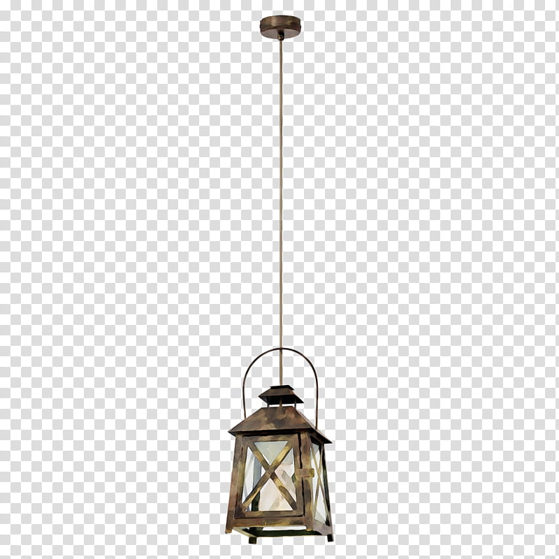 ceiling fixture lighting light fixture light lamp, Watercolor, Paint, Wet Ink, Interior Design, Brass, Beige, Lantern transparent background PNG clipart