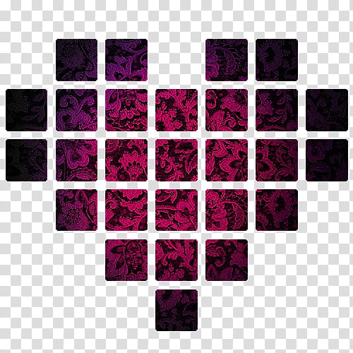 purple and black heart block illustration art transparent background PNG clipart