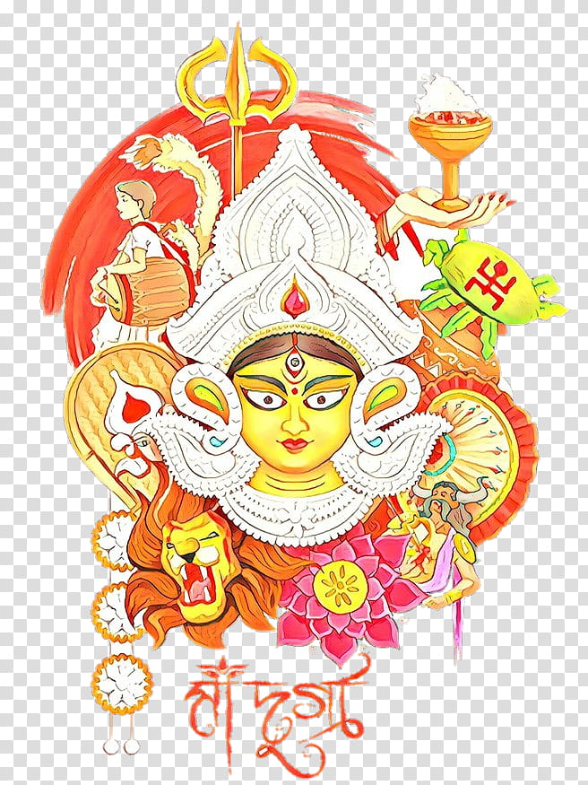 dhaki clipart in durga puja greetings