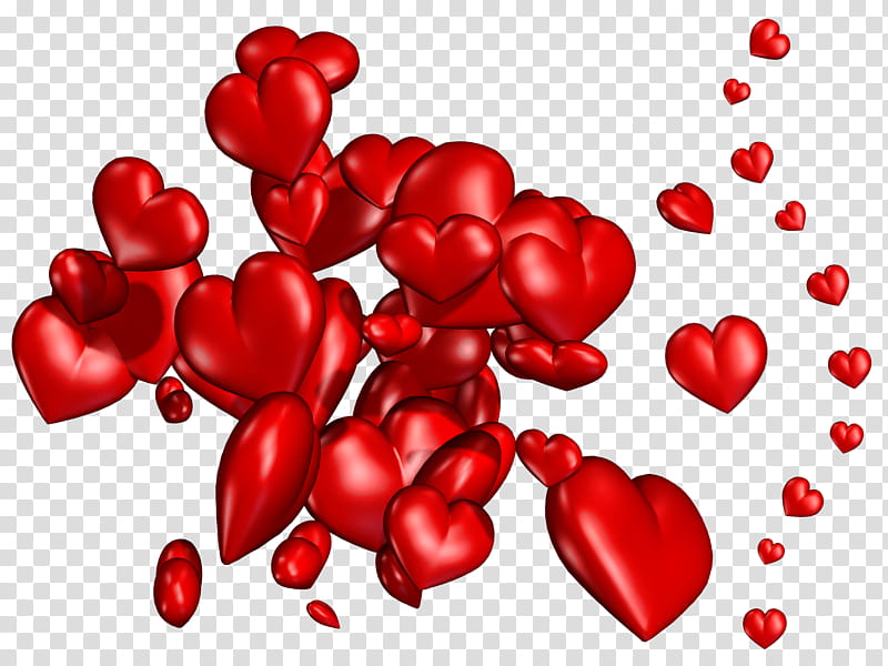 Hearts, red hearts transparent background PNG clipart