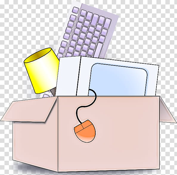 box carton office equipment desk, Package Delivery transparent background PNG clipart