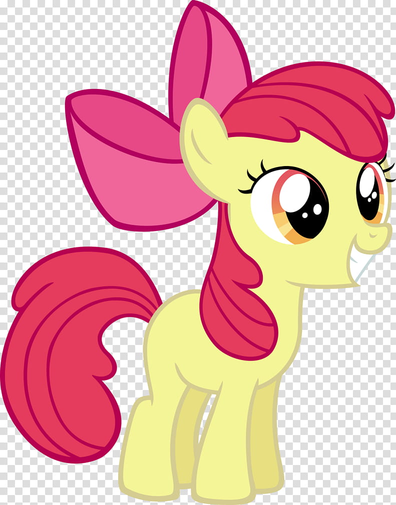 Excited Applebloom, yellow and pink My Little Pony character illustration transparent background PNG clipart