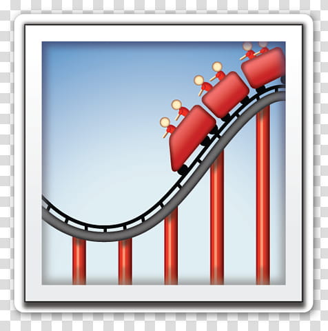EMOJI STICKER , roller coaster illustration transparent background PNG clipart