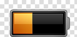 Radiance   for iPhone, black and orange battery icon transparent background PNG clipart