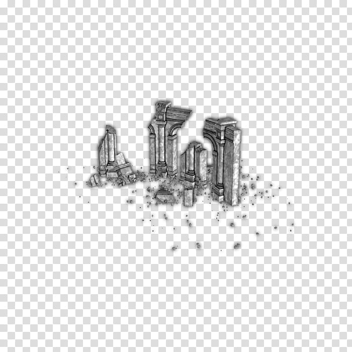 RPG Map Elements , gray pillars illustration transparent background PNG clipart