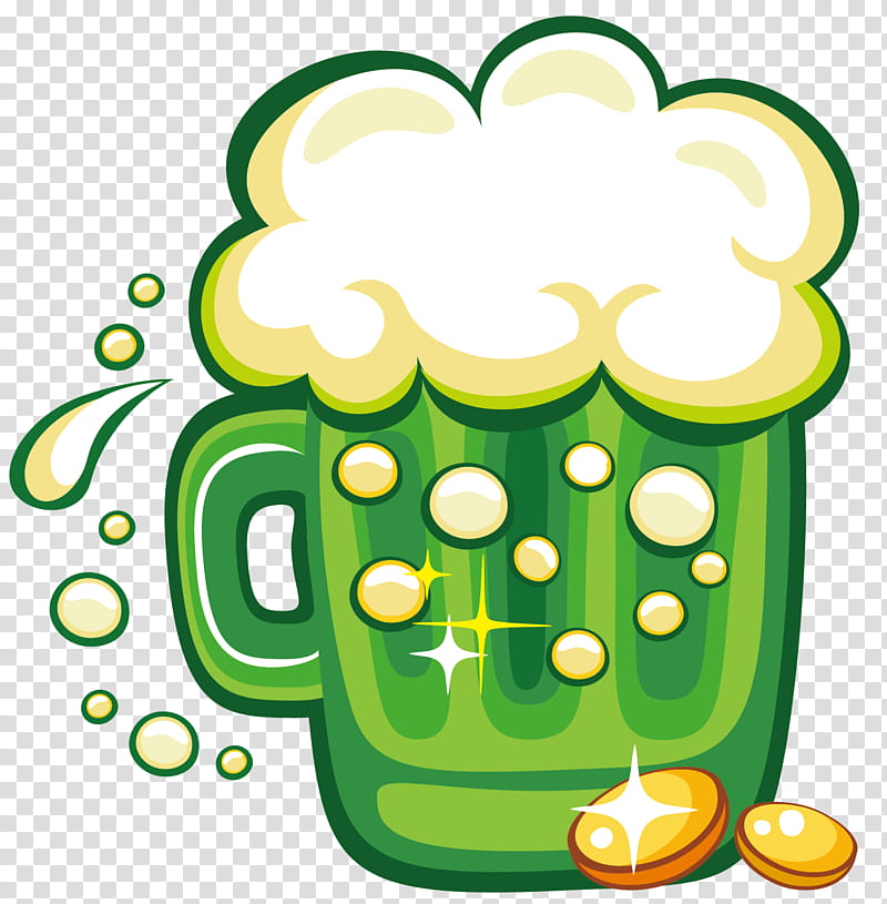 Saint Patricks Day, Beer, Shamrock, Irish People, March 17, Green transparent background PNG clipart