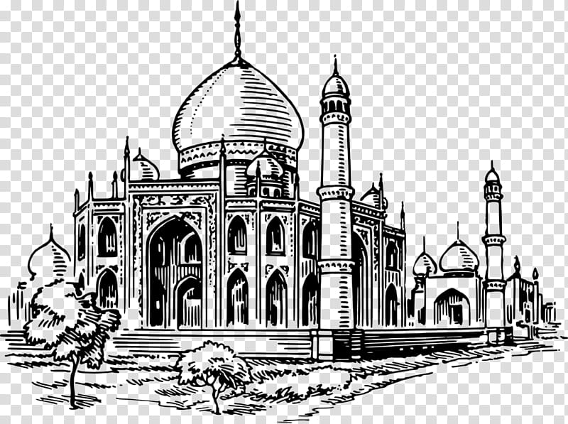 Islamic Drawing, AlMasjid AnNabawi, Mosque, Masjid Alharam, Kaaba, Blue Mosque, Badshahi Mosque, Sultan Salahuddin Abdul Aziz Mosque transparent background PNG clipart