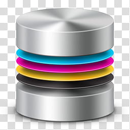 Database CMYK, Database CMYK x icon transparent background PNG clipart