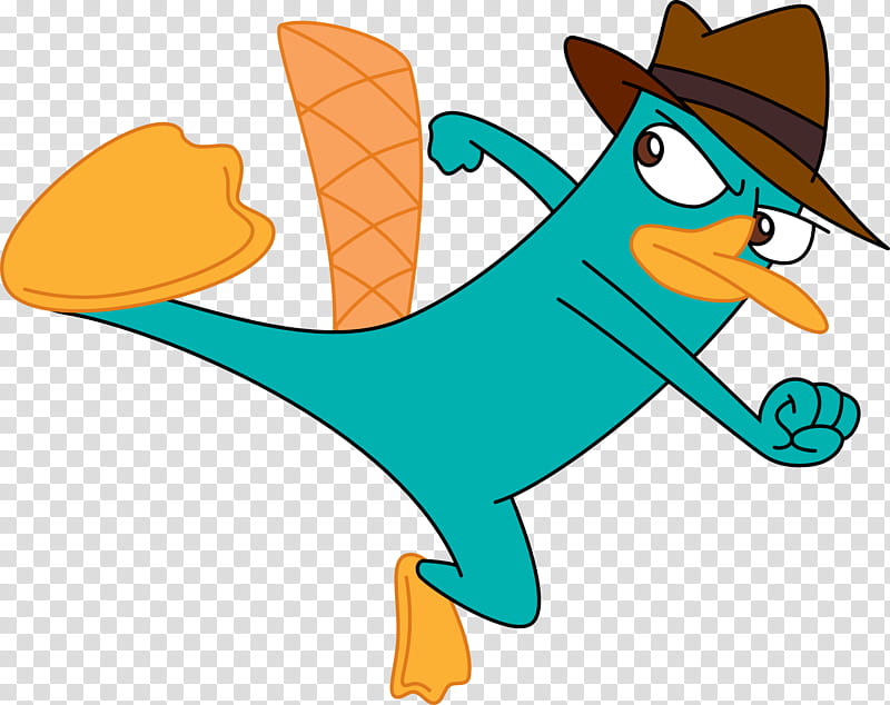 Perry The Platypus, Phineas Flynn, Ferb Fletcher, Cartoon, Drawing, Phineas And Ferb, Line, Animal Figure transparent background PNG clipart