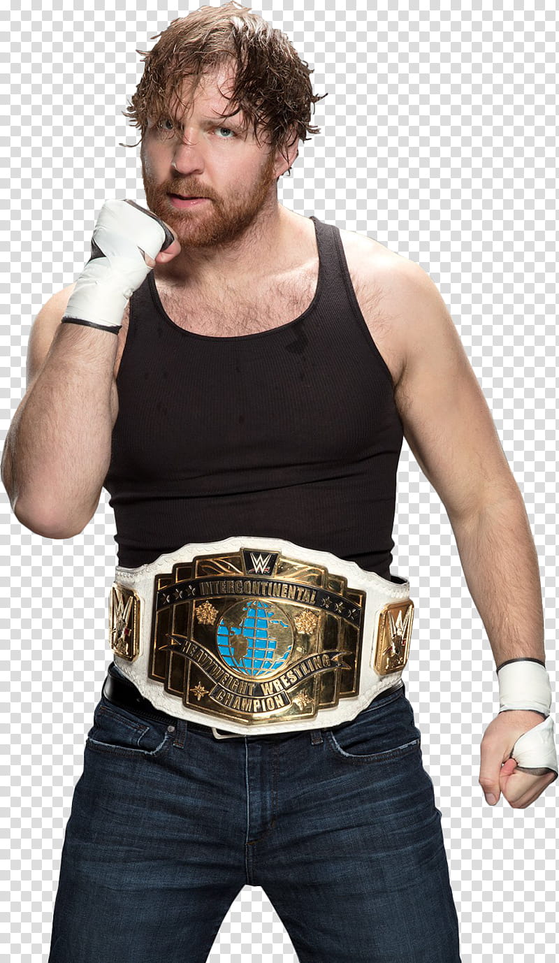 Dean Ambrose IC Champion  NEW transparent background PNG clipart