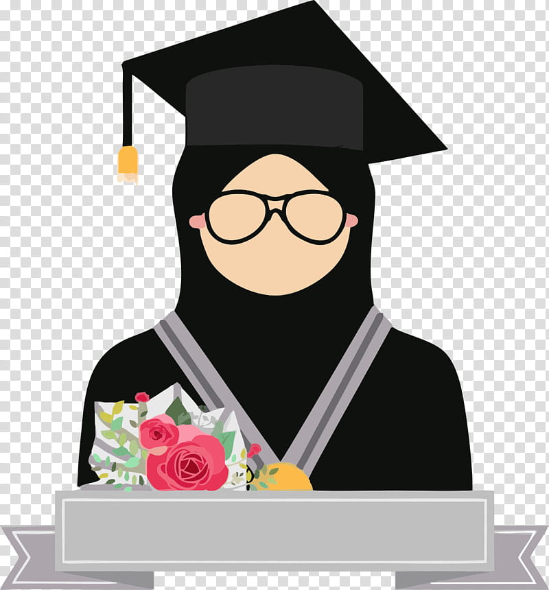 Islamic Woman, Quran, Hijab, Cartoon, Drawing, Graduation Ceremony, Muslim, Religious Veils transparent background PNG clipart