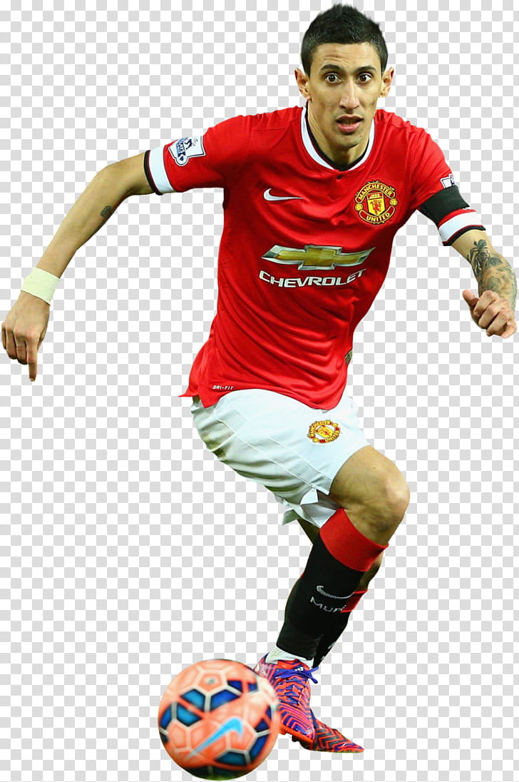 Angel Di maria Manchester United - transparent background PNG clipart