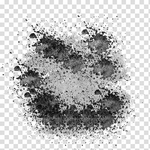 Splatter Pattern S, black and gray abstract painting transparent background PNG clipart