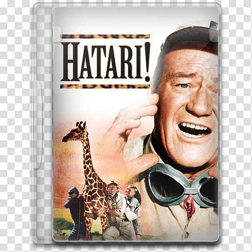 Movie Icon Mega , Hatari!, Hatari DVD case cover transparent background PNG clipart