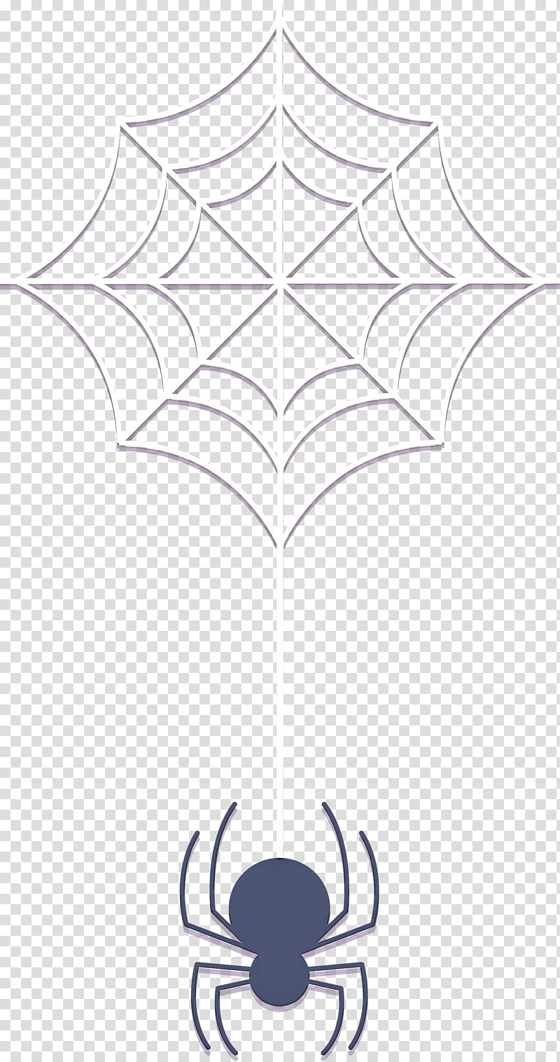 halloween spider web, Halloween , Line, Leaf, Plant, Blackandwhite, Line Art, Symmetry transparent background PNG clipart