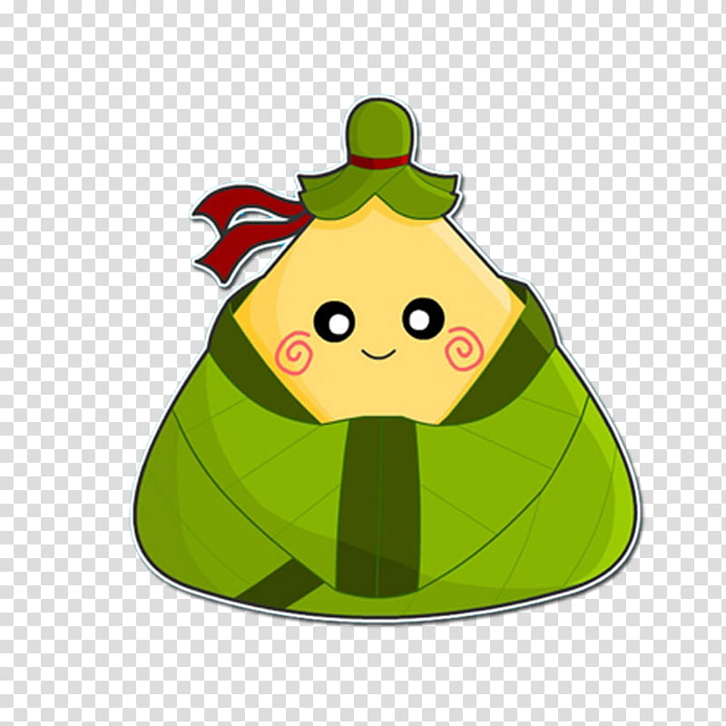 Dragon Boat Festival, Zongzi, Bateaudragon, Cartoon, Nymphaea Nelumbo, Cuteness, Poster, Green transparent background PNG clipart