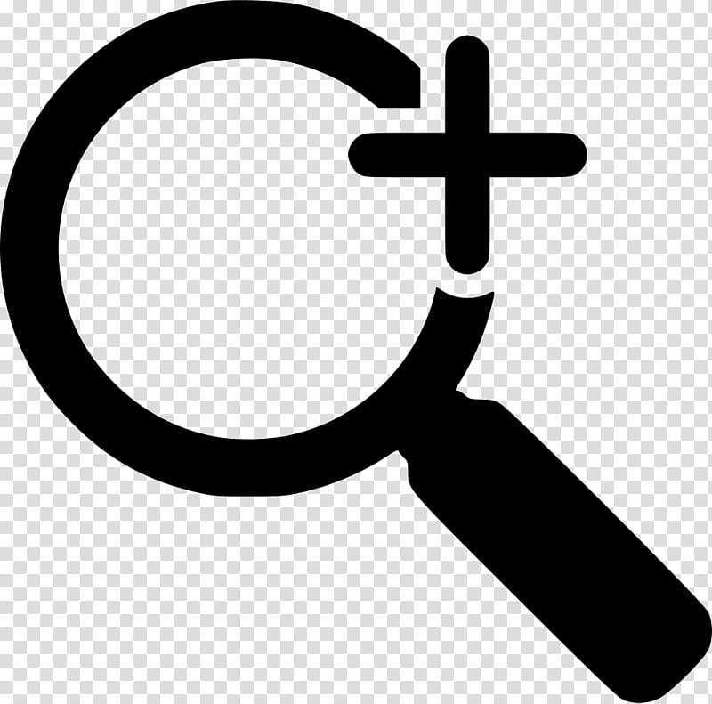 Magnifying Glass Symbol, Search Box, Lens, Zoom Lens, Zooming User Interface, Magnifier, Focus, Line transparent background PNG clipart
