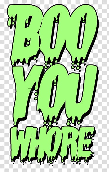 Textos Tipo  palabras, boo you whore transparent background PNG clipart