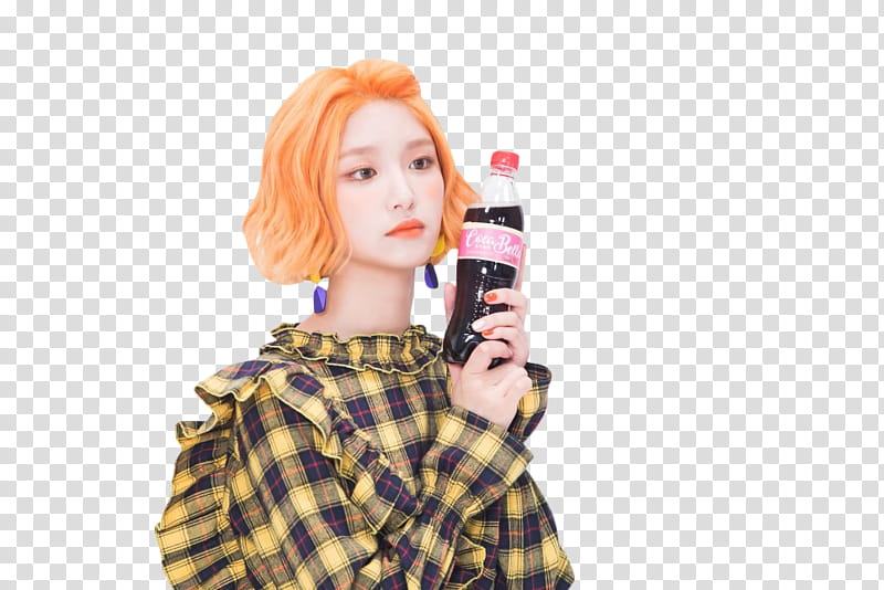 ELRIS , woman holding Coca-cola bottle transparent background PNG clipart