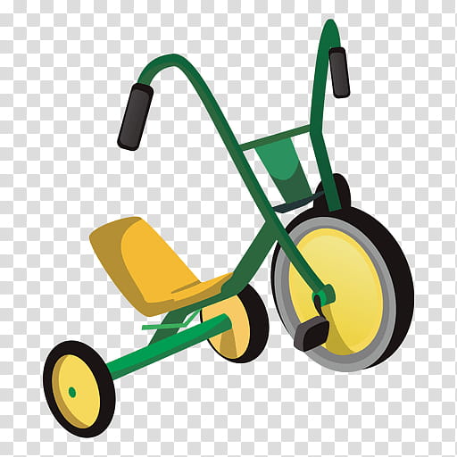 Drawing Yellow, Animation, Tricycle, Cartoon, Flat Design, Vehicle transparent background PNG clipart