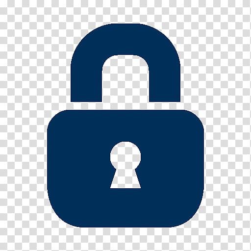 Padlock, Privacy, Computer Software, Privacy Policy, Logo, Lock And Key, Security, Blue transparent background PNG clipart